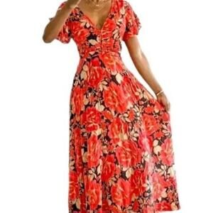 Anthropologie Floral Dress